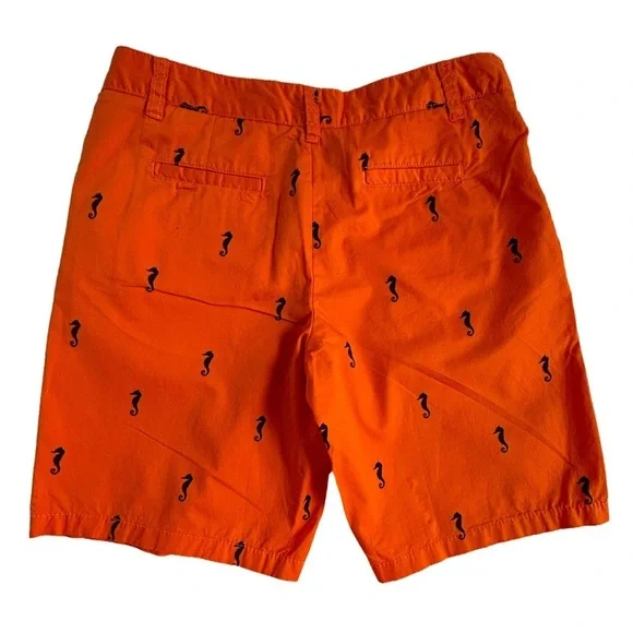 Southern preppy tropical whimsy seahorse print Bermuda shorts size 4 nautical - Picture 4 of 8